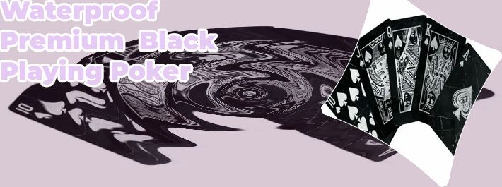 Black poker cards