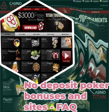 No deposit bonus poker sites