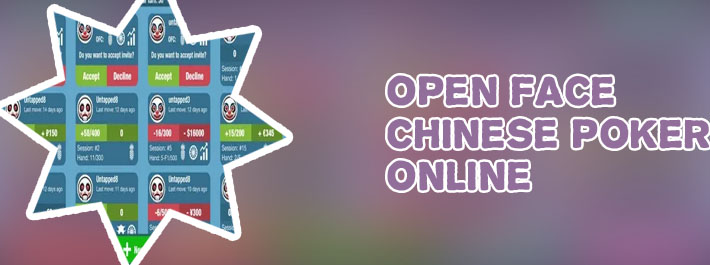 Open face chinese poker online