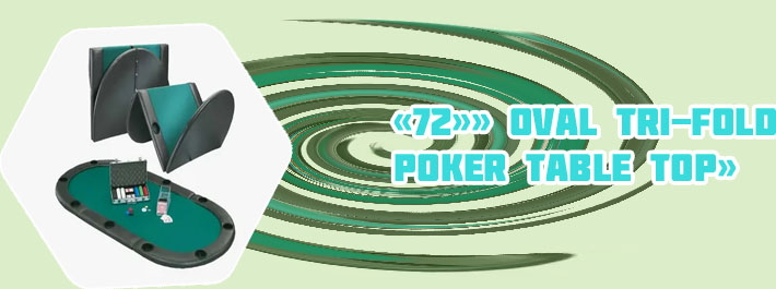 Oval poker table