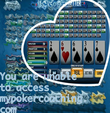 Video poker winning strategy